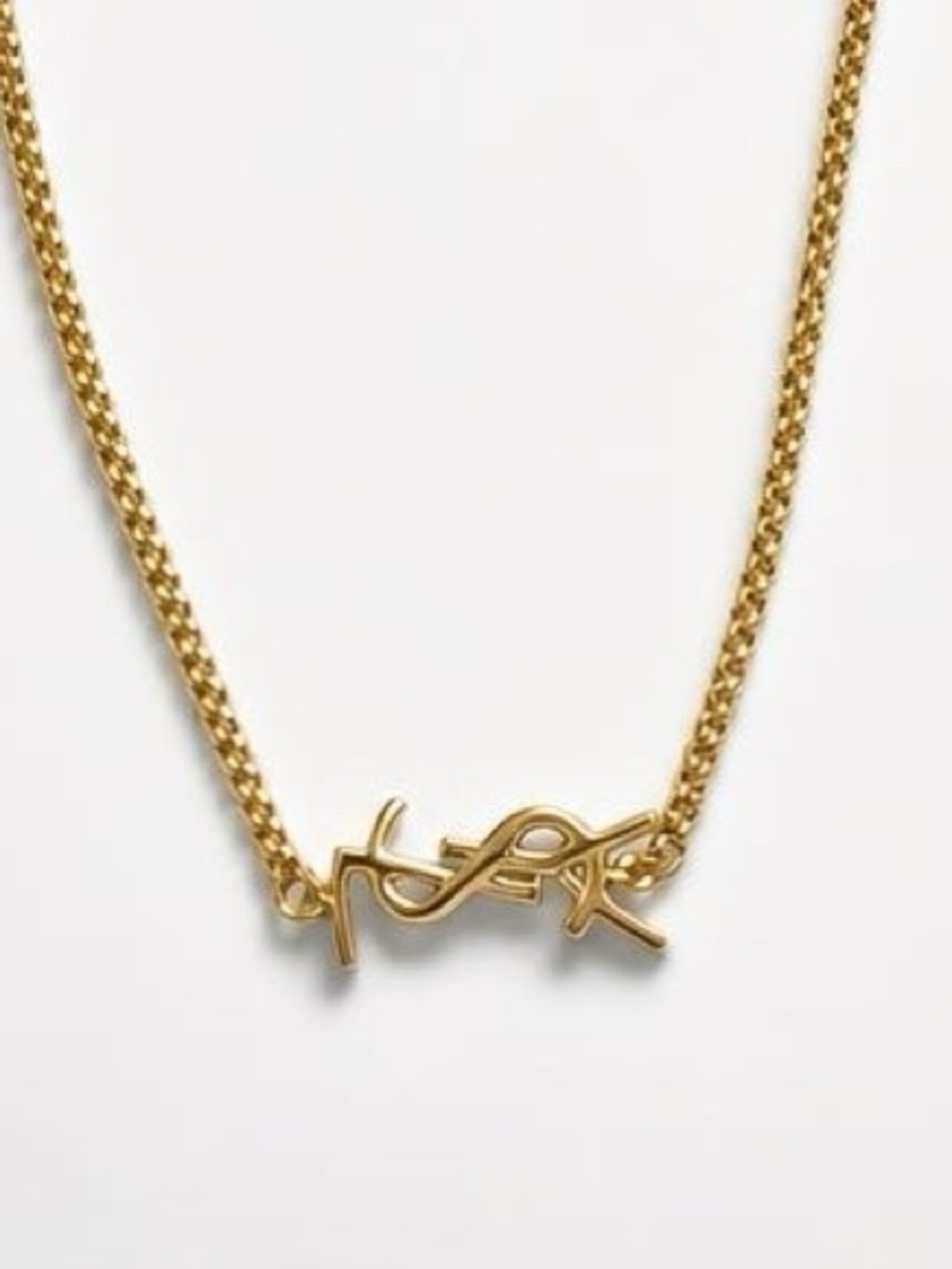 MUST HAVE ..Gold Tone Lettered Necklace and Bracelet Set